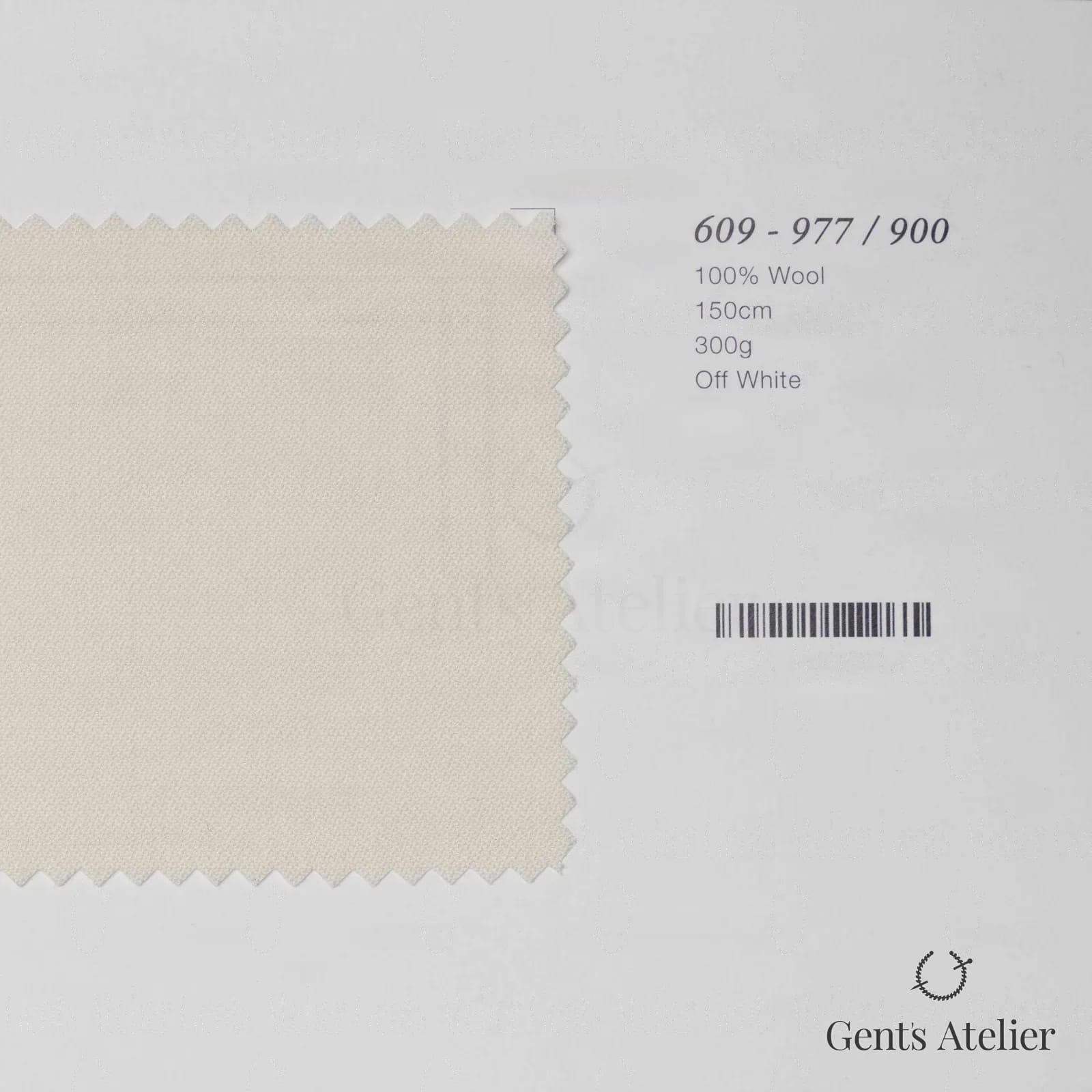 Образец ткани Marzoni 609 - 977 / 900 с этикеткой — Молочный