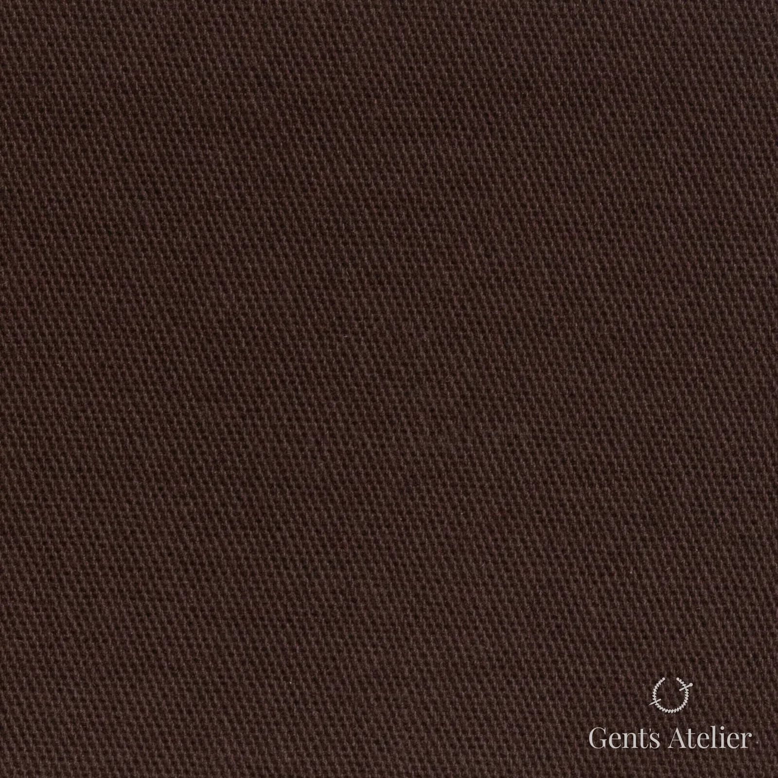 Костюмная ткань Marzoni 611 - 357 / 600 — Коричневый, однотонная, 98% хлопок, 2% лайкра