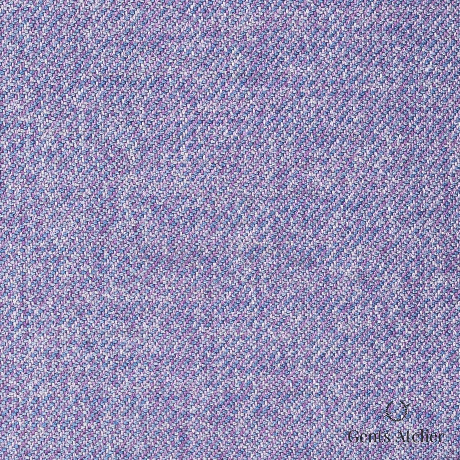 Костюмная ткань Marzoni 611 - 518 / 1300 — Lavender, меланж, 100% шёлк