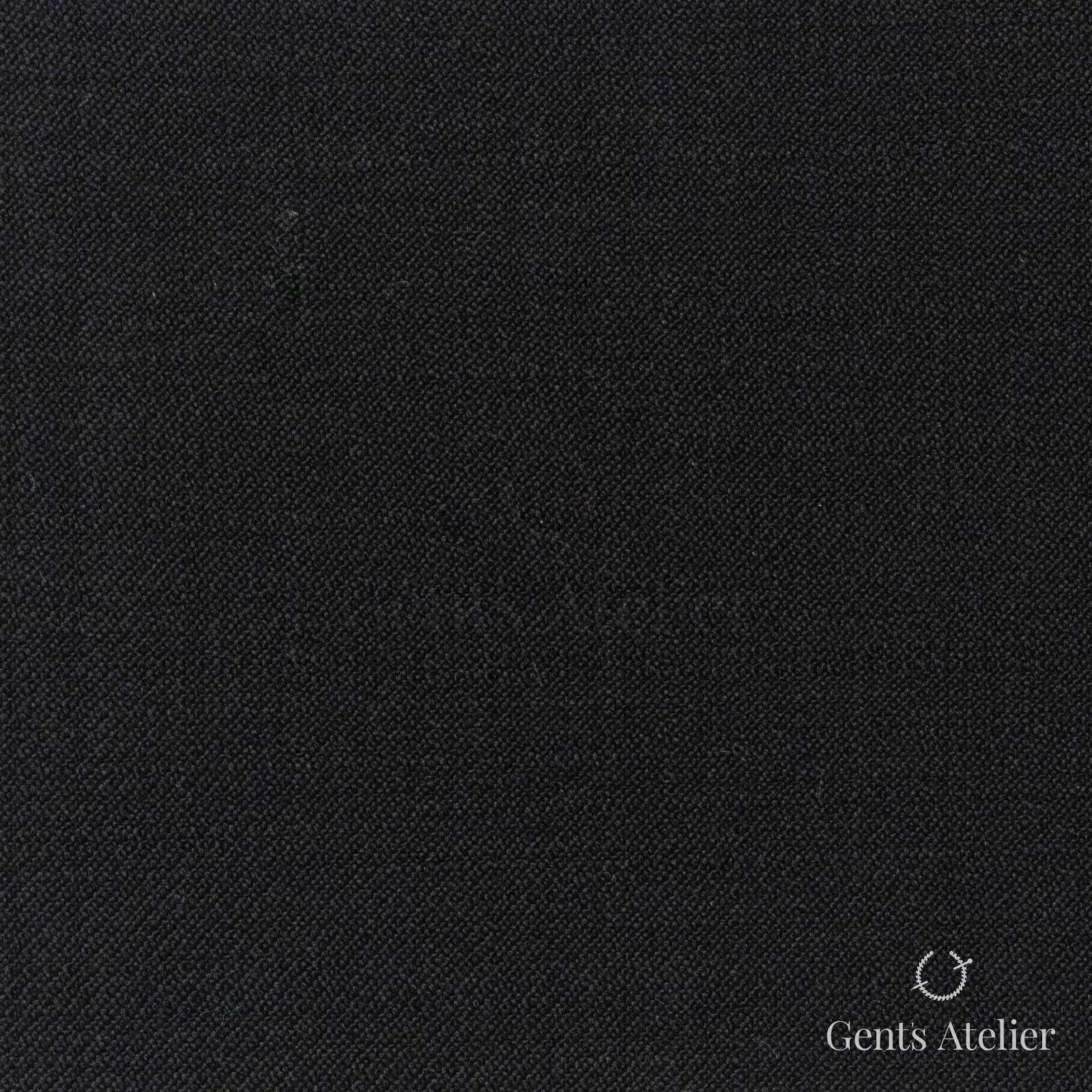 Костюмная ткань Marzoni 721 - 017 / 900 — Чёрный, однотонная, 100% шерсть