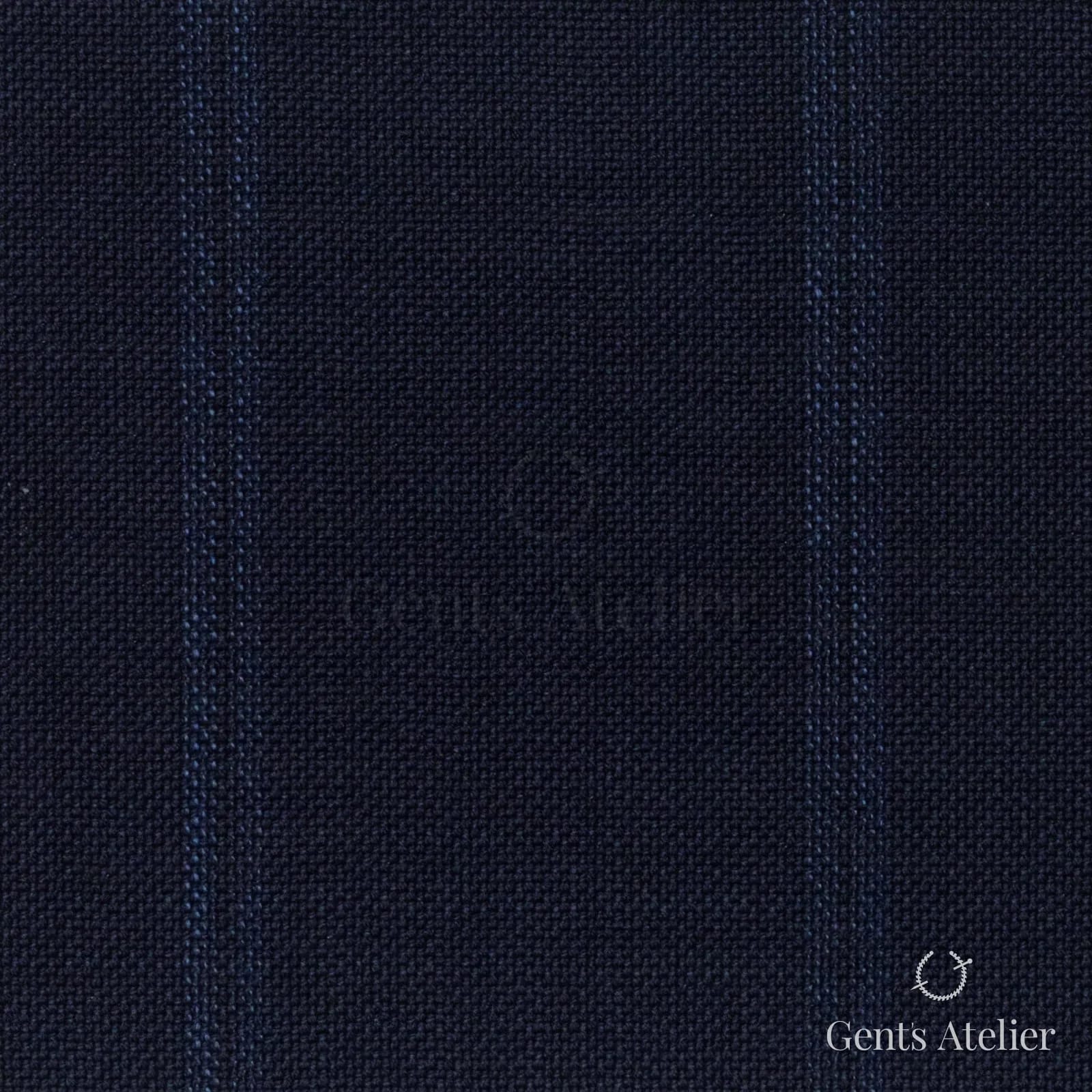 Костюмная ткань Marzoni 607 - 882 / 1000 — Синий, полоса, 100% шерсть