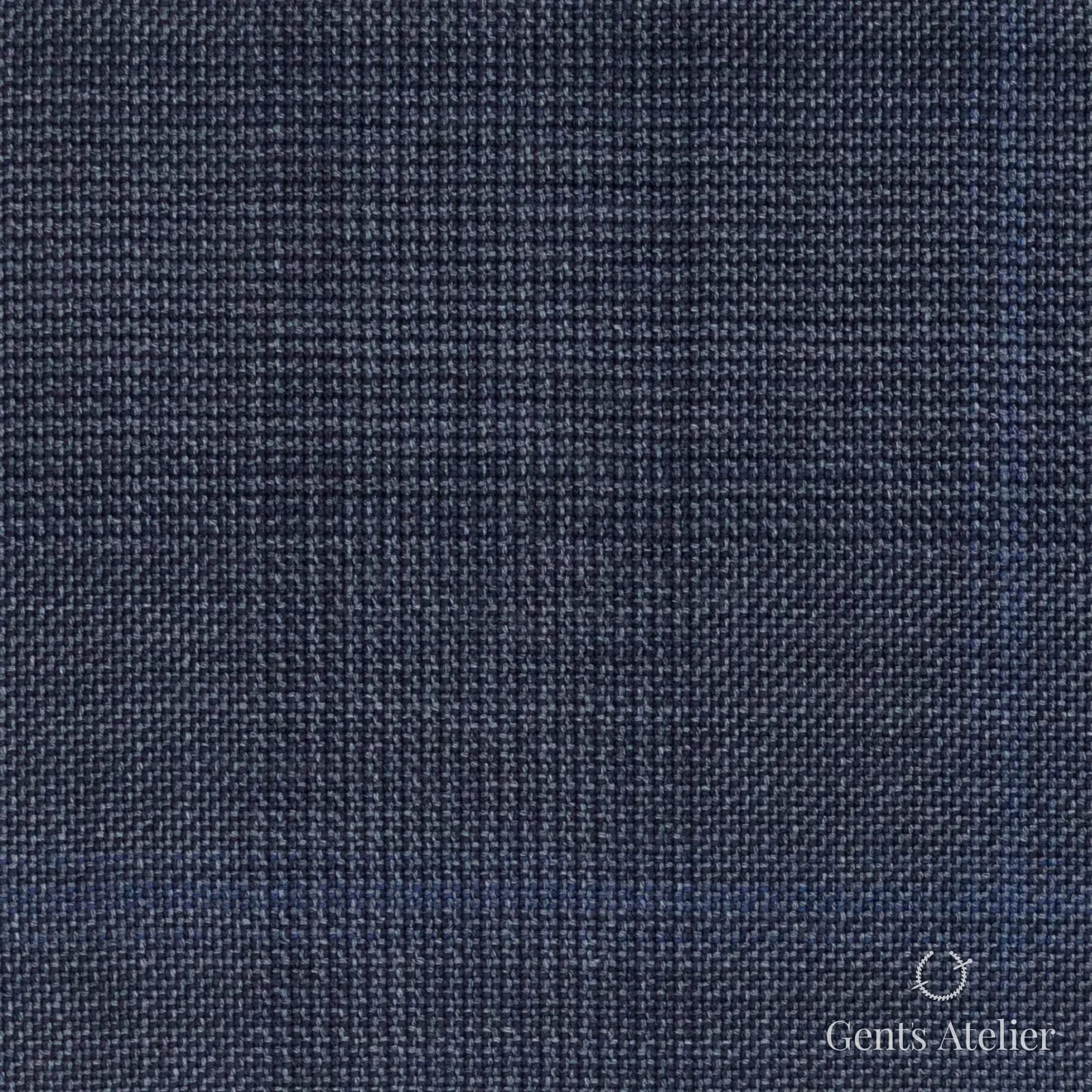 Костюмная ткань Marzoni 618 - 362 / 1200 — Синий, оконная клетка, 100% шерсть