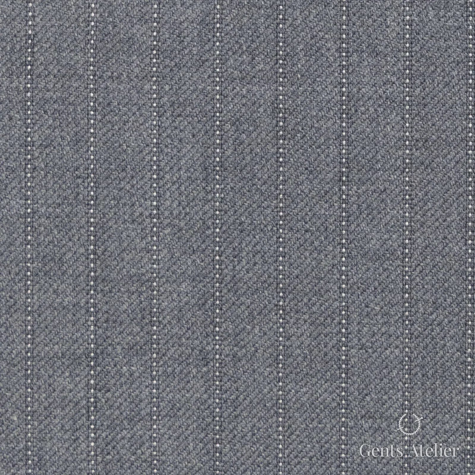 Костюмная ткань Marzoni 618 - 366 / 1200 — Серый, полоса, 100% шерсть