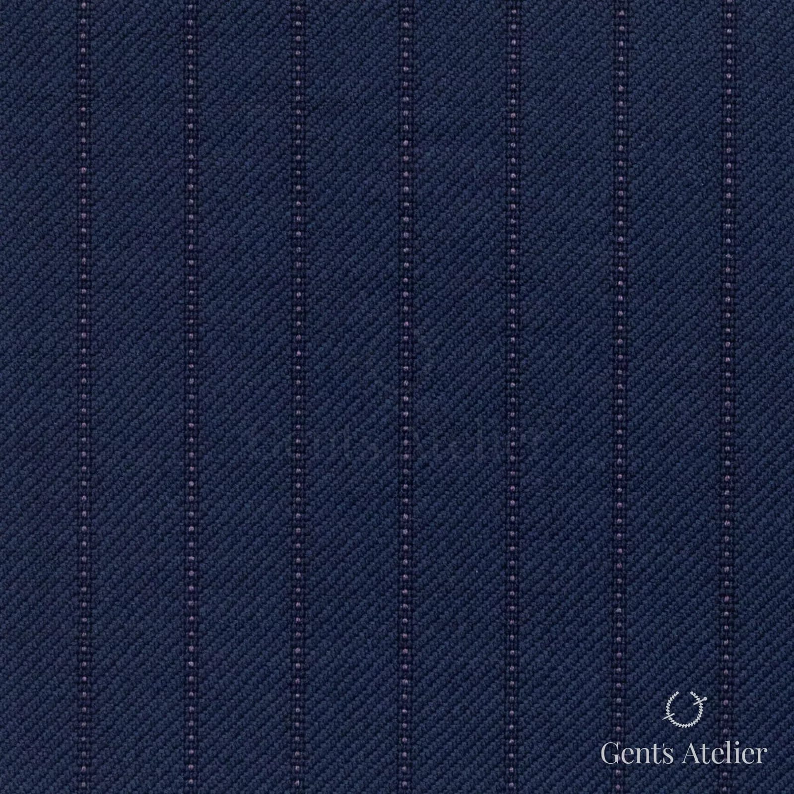 Костюмная ткань Marzoni 618 - 367 / 1200 — Синий, полоса, 100% шерсть