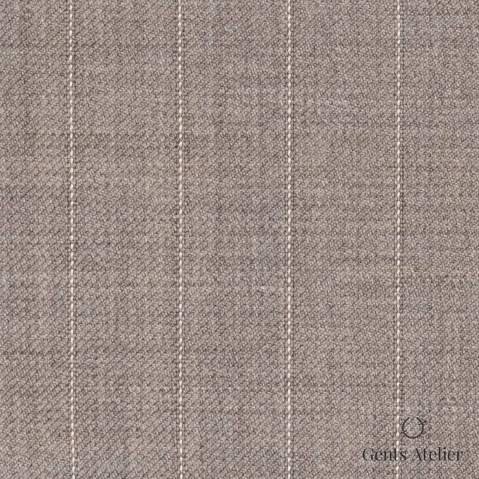 Костюмная ткань Marzoni 618 - 376 / 1200 — Бежевый, полоса, 100% шерсть
