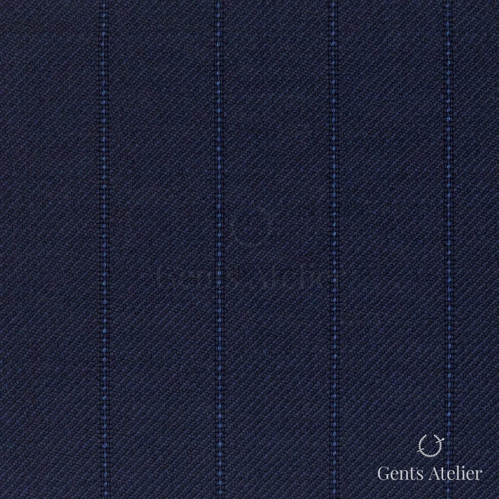 Костюмная ткань Marzoni 618 - 377 / 1200 — Синий, полоса, 100% шерсть