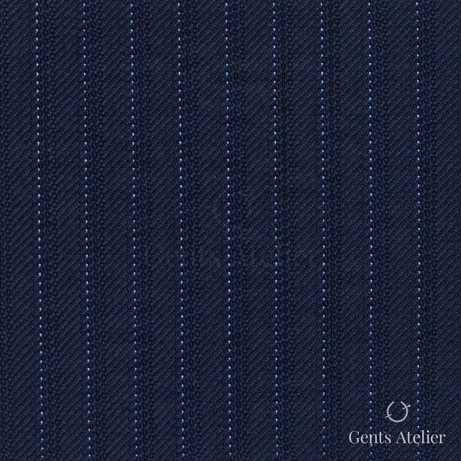 Костюмная ткань Marzoni 618 - 388 / 1200 — Синий, полоса, 100% шерсть