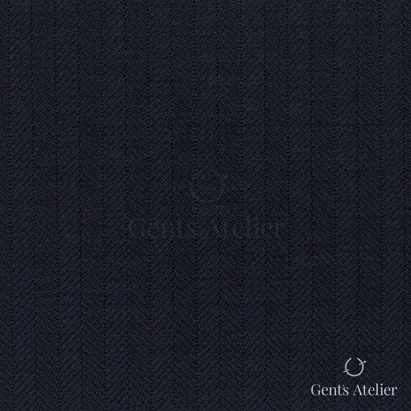 Костюмная ткань Marzoni 618 - 402 / 1200 — Тёмно-синий, полоса, 100% шерсть