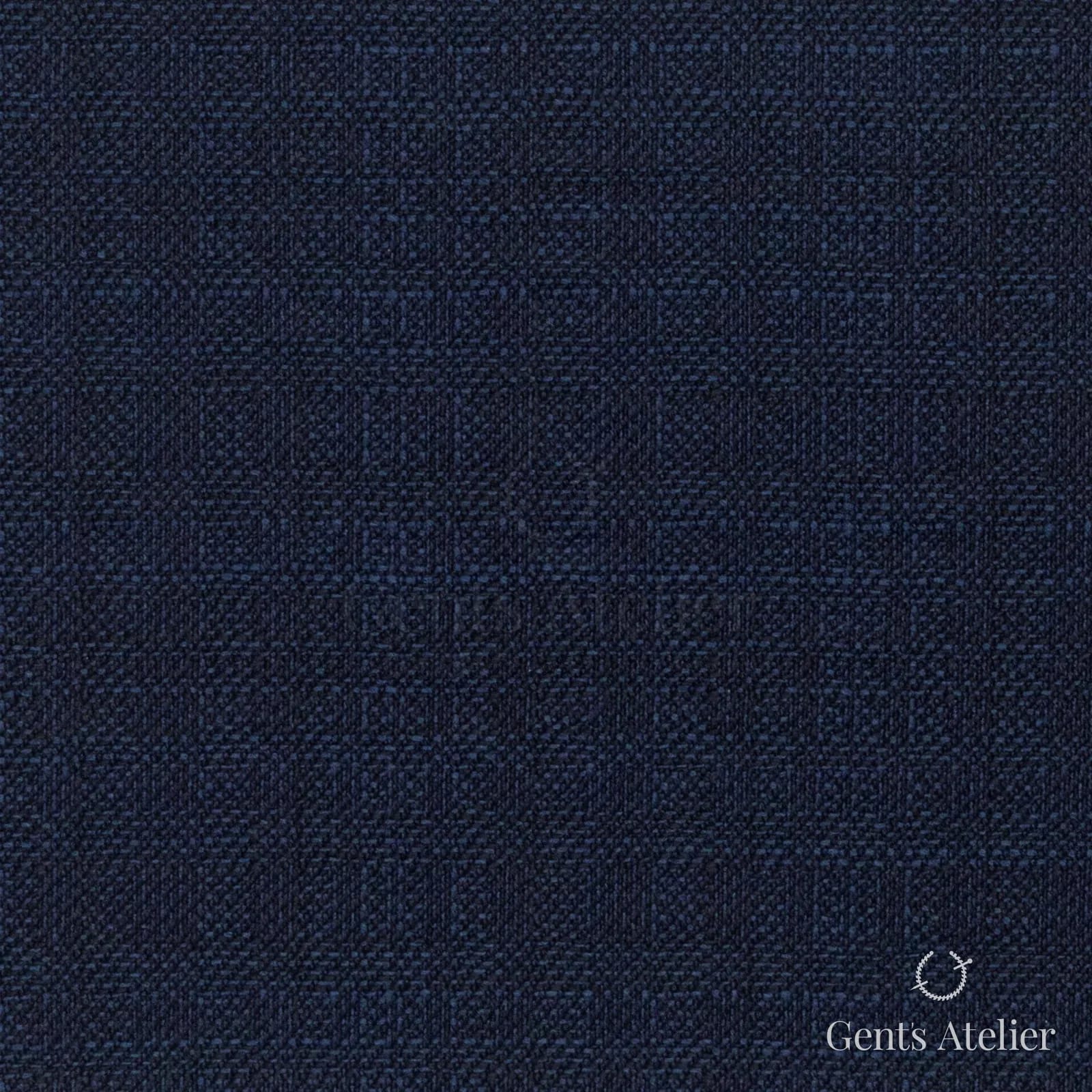 Костюмная ткань Marzoni 723 - 190 / 1100 — Тёмно-синий, меланж, 100% шерсть