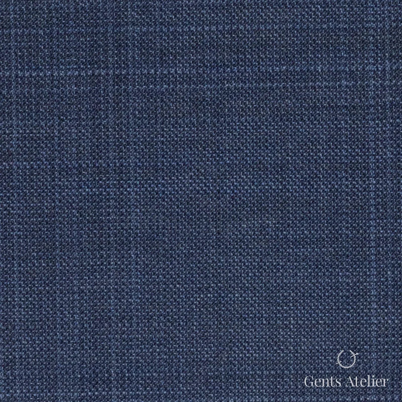 Костюмная ткань Marzoni 723 - 194 / 1100 — Синий, меланж, 100% шерсть