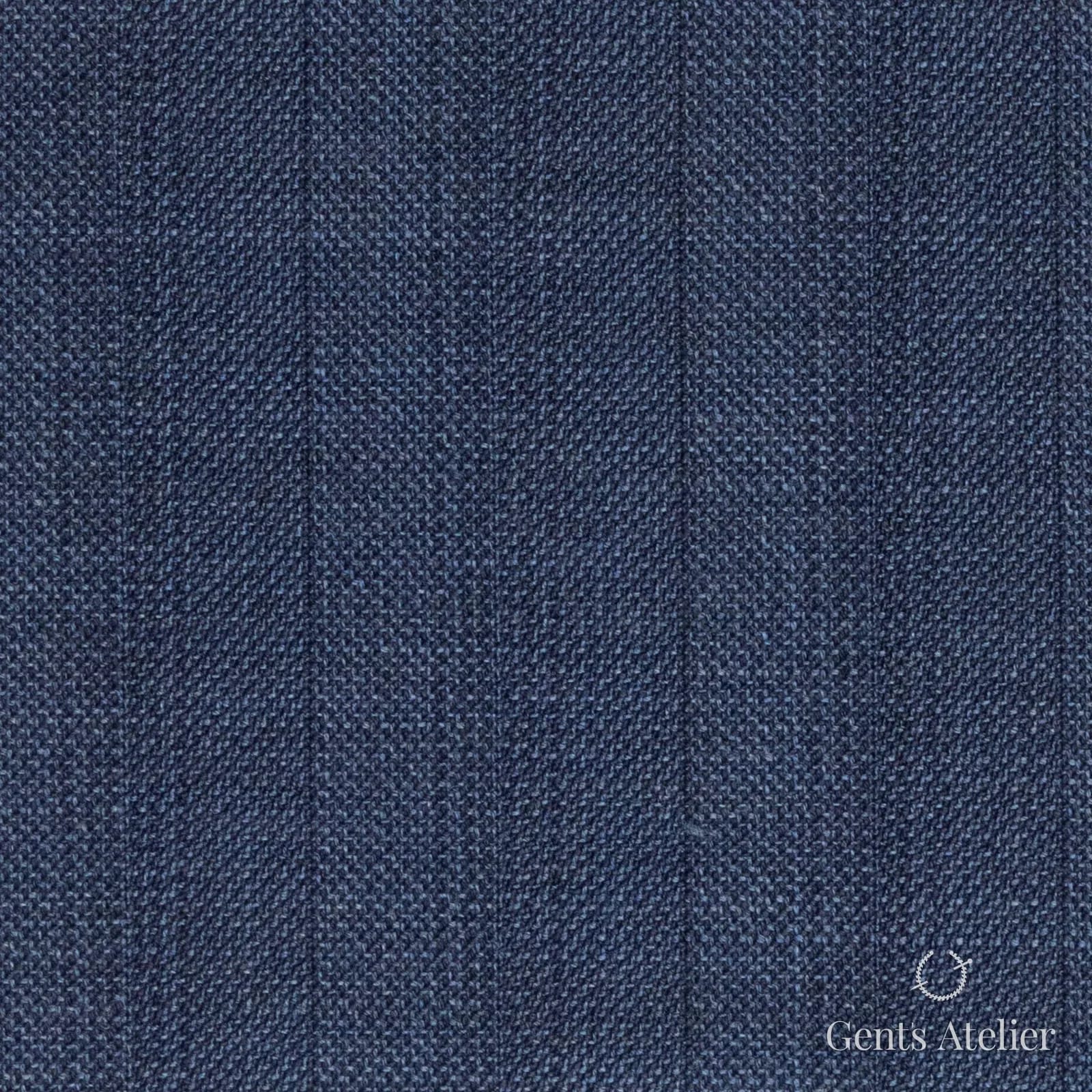 Костюмная ткань Marzoni 723 - 200 / 1100 — Синий, оконная клетка, 100% шерсть