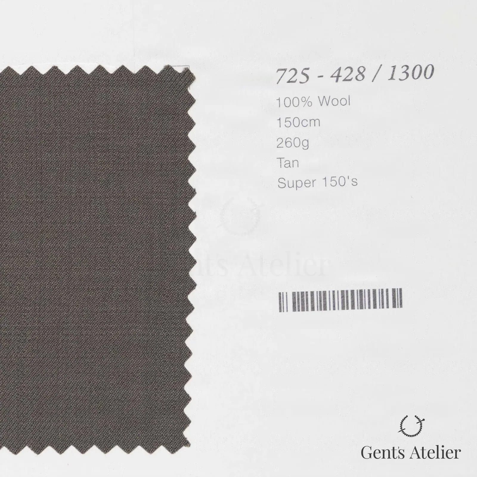Образец ткани Marzoni 725 - 428 / 1300 с этикеткой — Tan