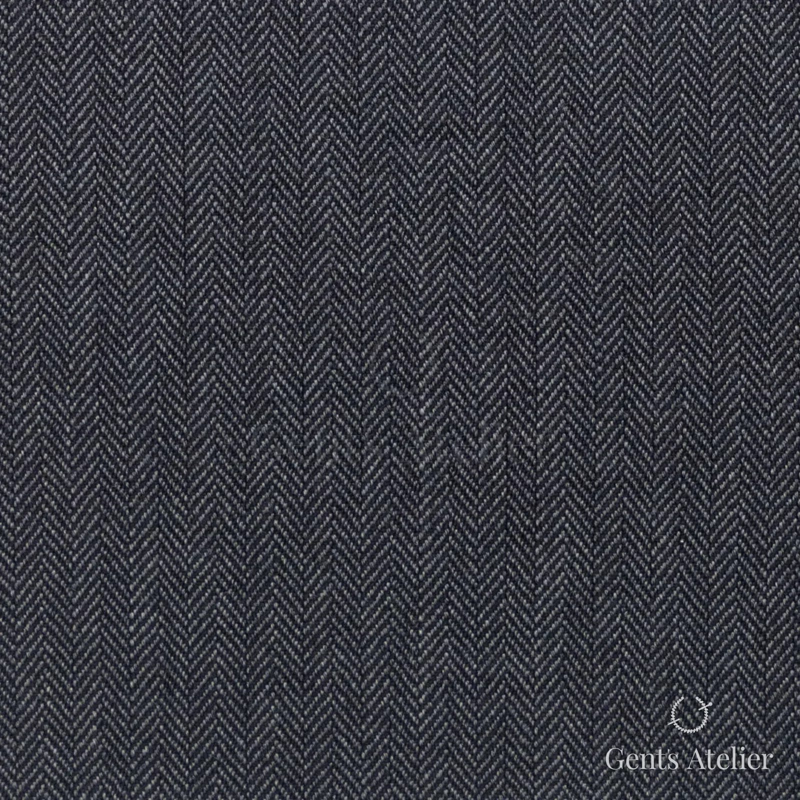 Костюмная ткань Marzoni 725 - 465 / 1400 — Серый, ёлочка, 100% шерсть