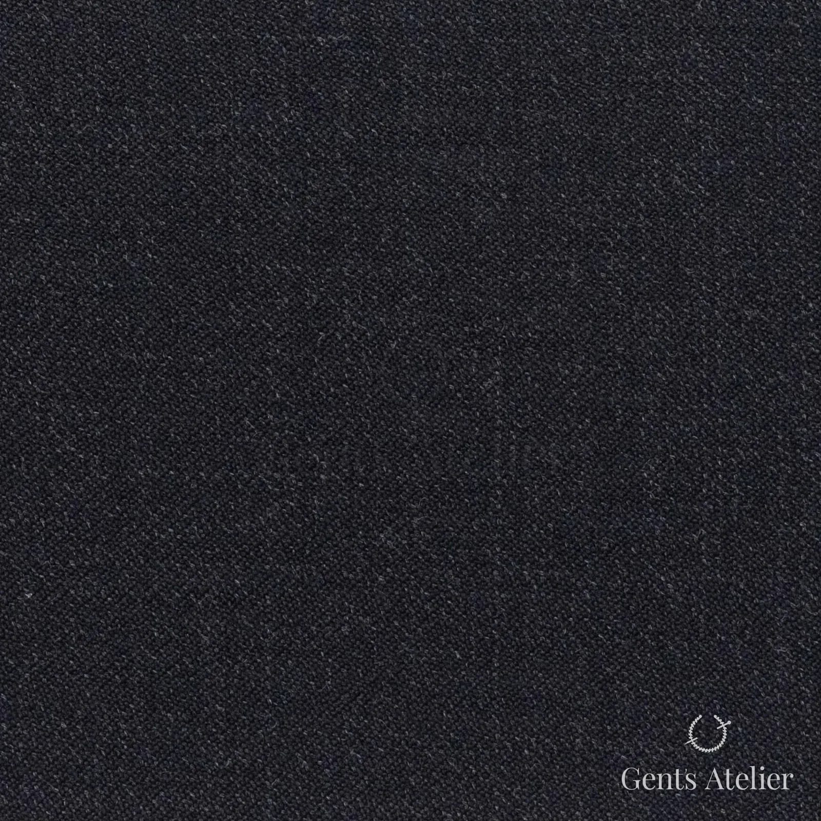Костюмная ткань Marzoni 620 - 725 / 700 — Антрацит, однотонная, 100% шерсть
