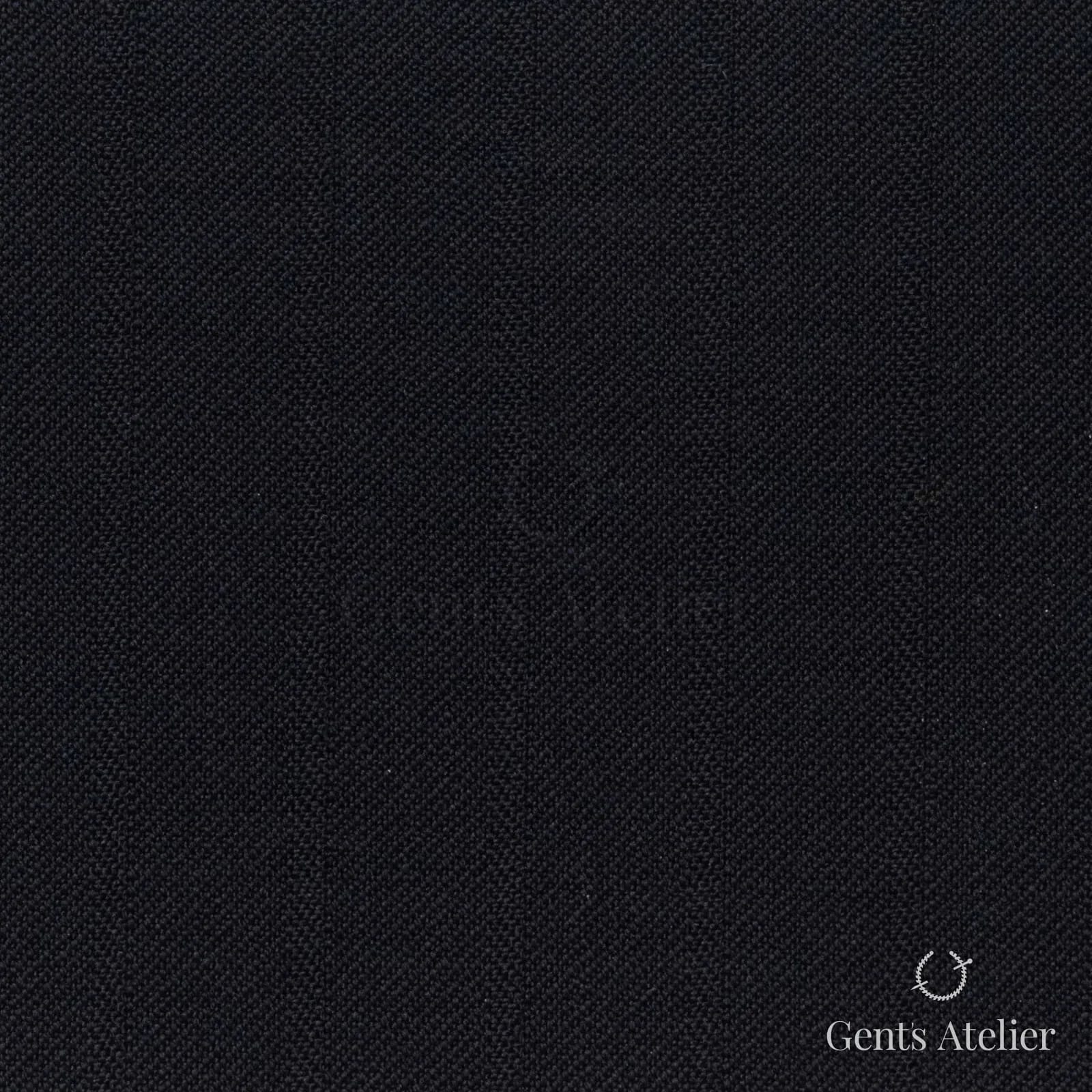 Костюмная ткань Marzoni 621 - 118 / 900 — Чёрный, однотонная, 100% шерсть