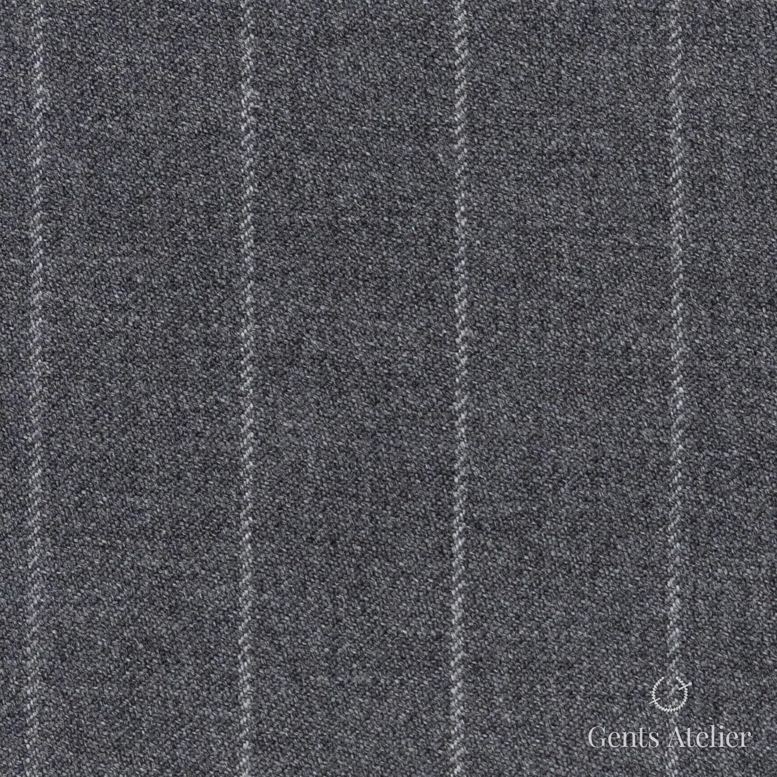 Костюмная ткань Marzoni 621 - 140 / 900 — Серый, полоса, 100% шерсть