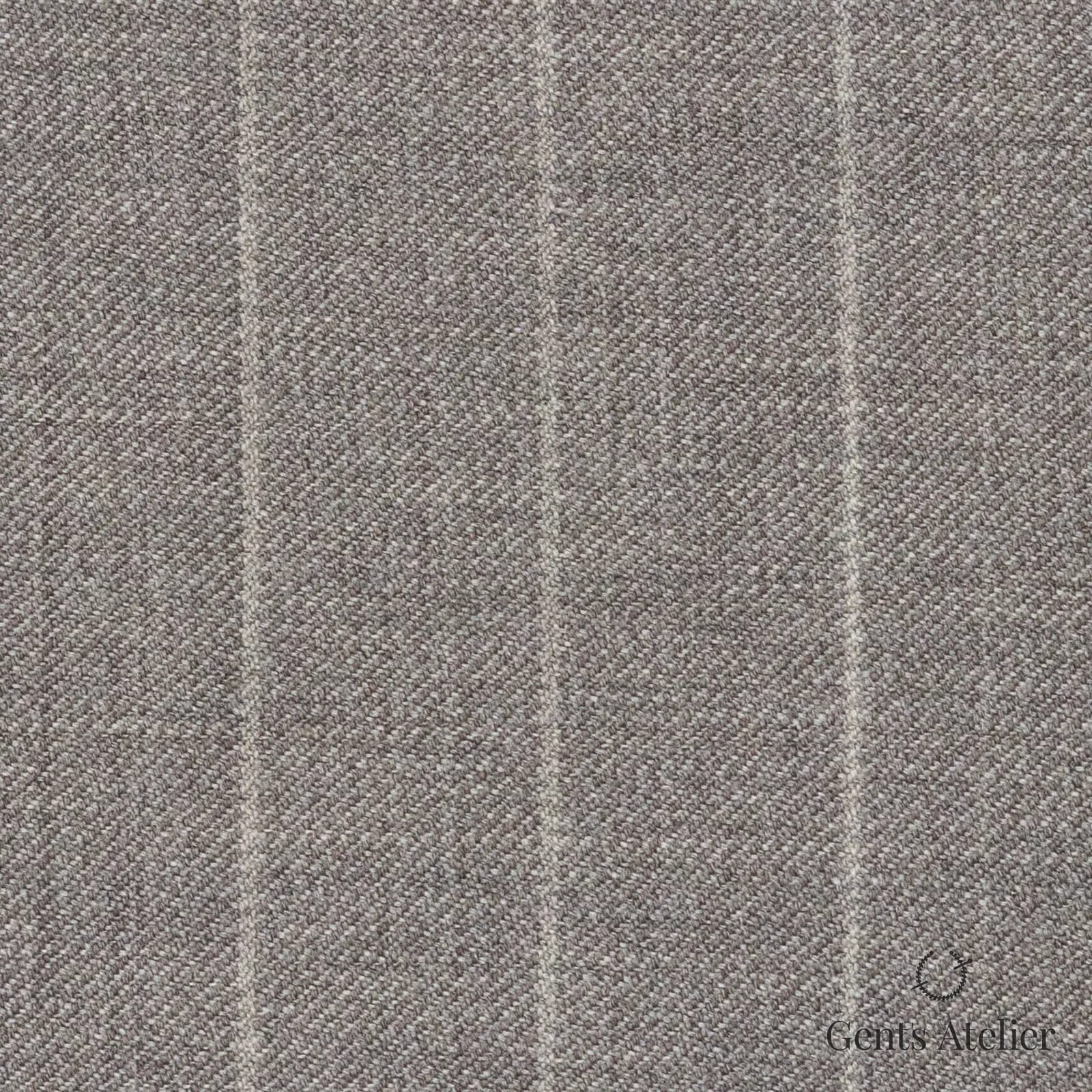 Костюмная ткань Marzoni 621 - 169 / 900 — Бежевый / Белый, полоса, 100% шерсть