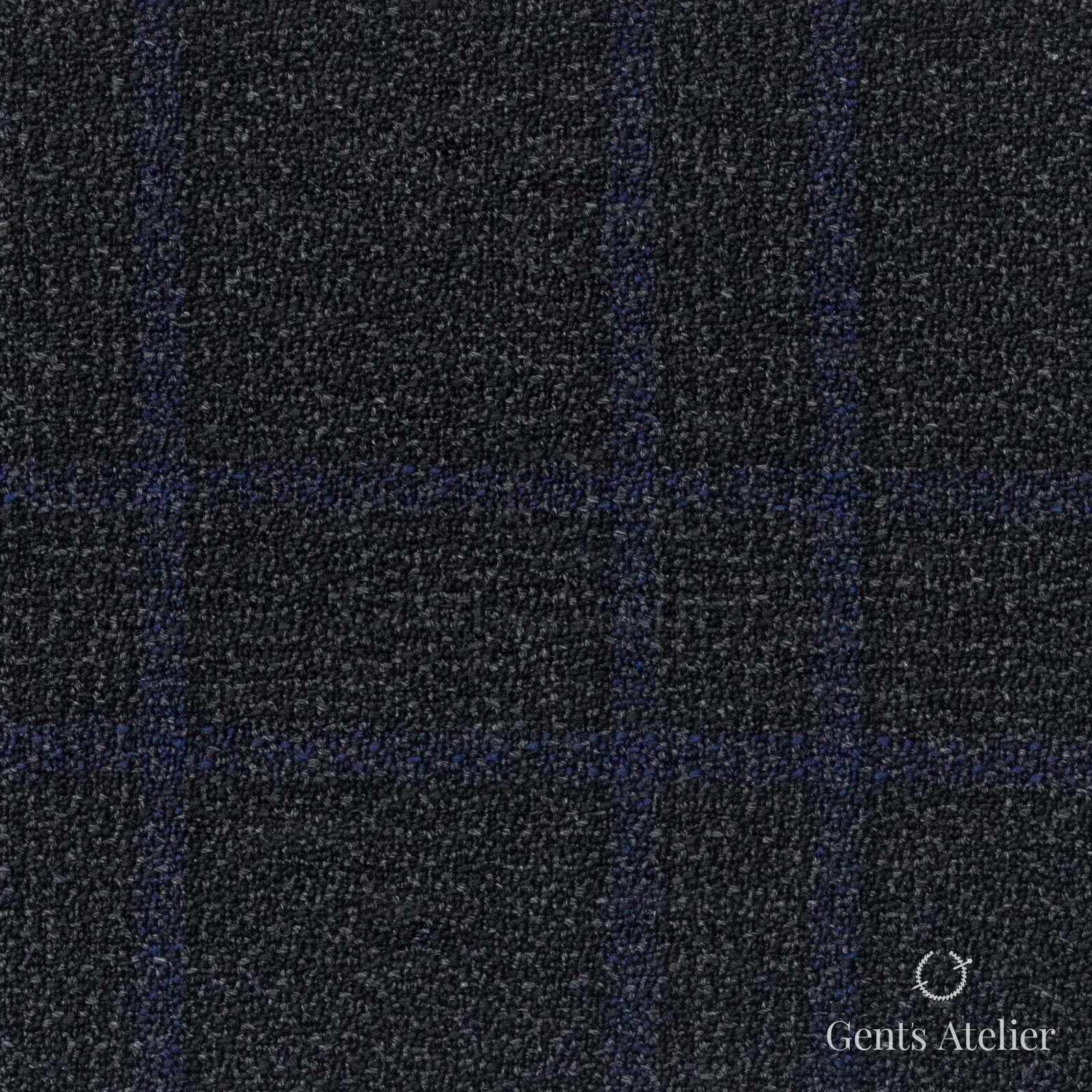 Костюмная ткань Marzoni 622 - 033 / 800 — Dark Gray / Синий, меланж, 100% шерсть