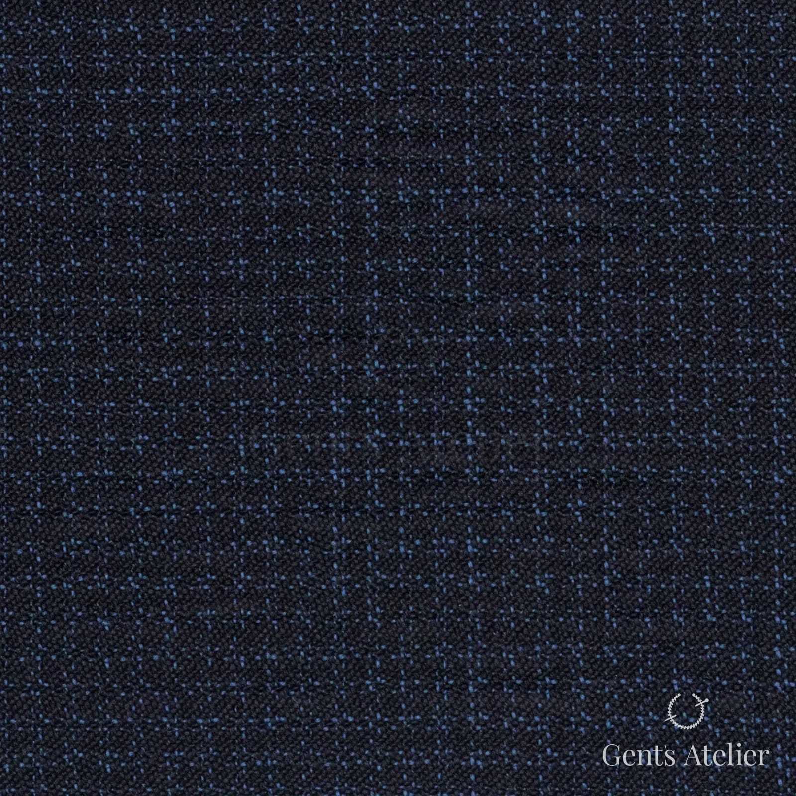 Костюмная ткань Marzoni 721 - 124 / 900 — Тёмно-синий, оконная клетка, 100% шерсть