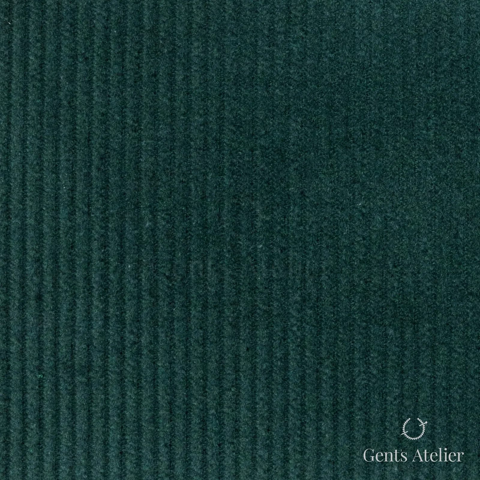 Костюмная ткань Marzoni 605 - 488 / 500 — Forest Green, полоса, 100% хлопок