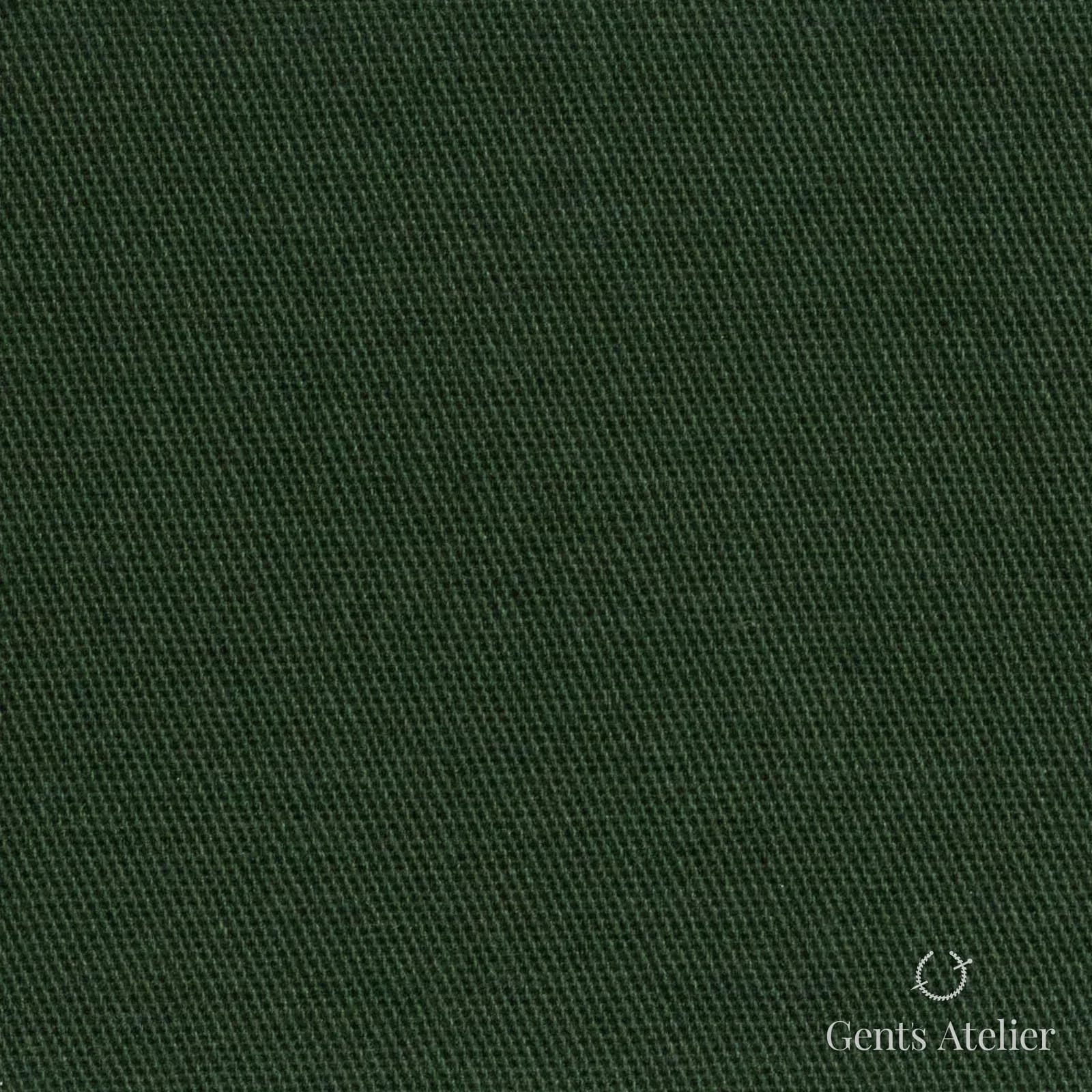 Костюмная ткань Marzoni 611 - 366 / 600 — Зелёный, однотонная, 98% хлопок, 2% лайкра