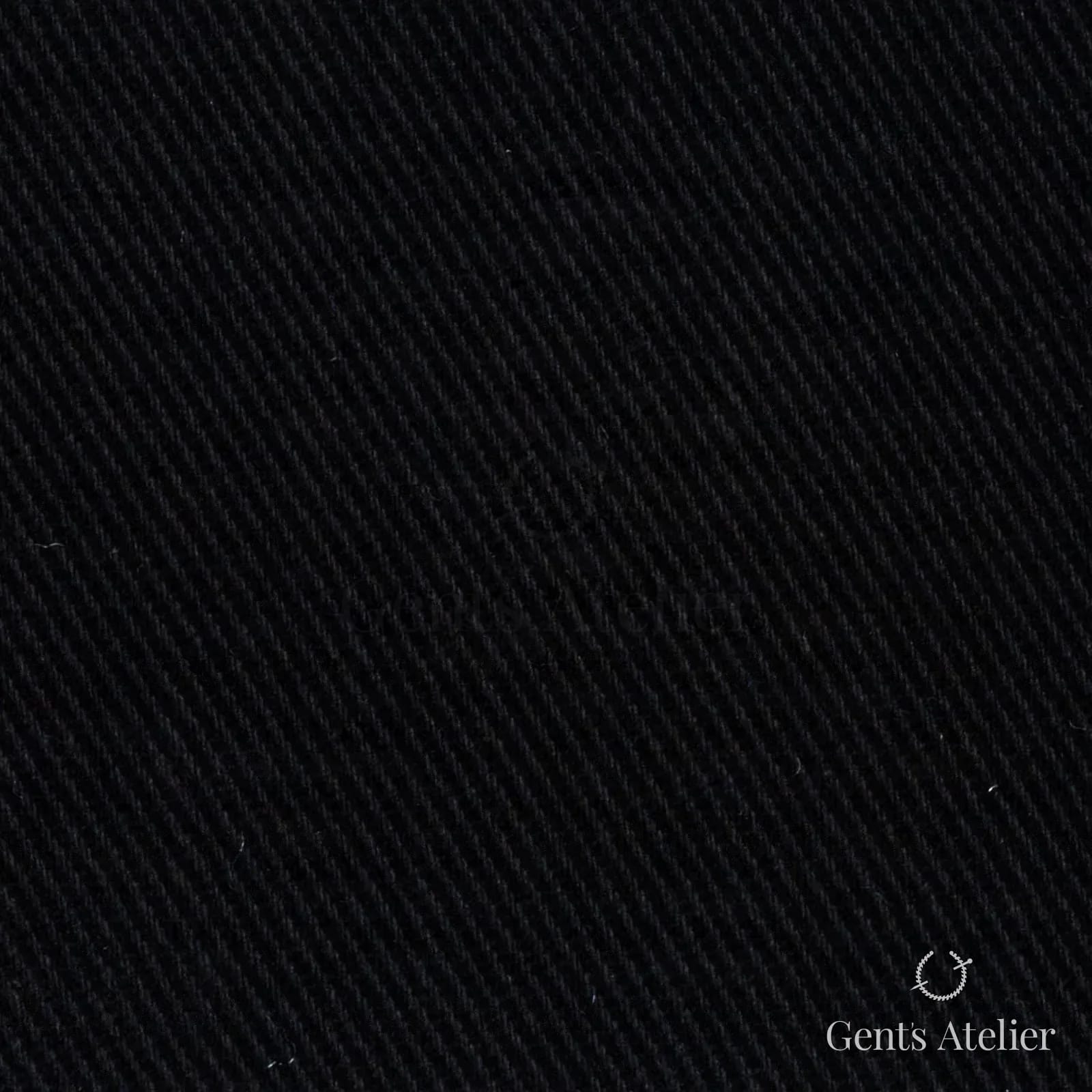 Костюмная ткань Marzoni 611 - 376 / 600 — Чёрный, однотонная, 100% хлопок