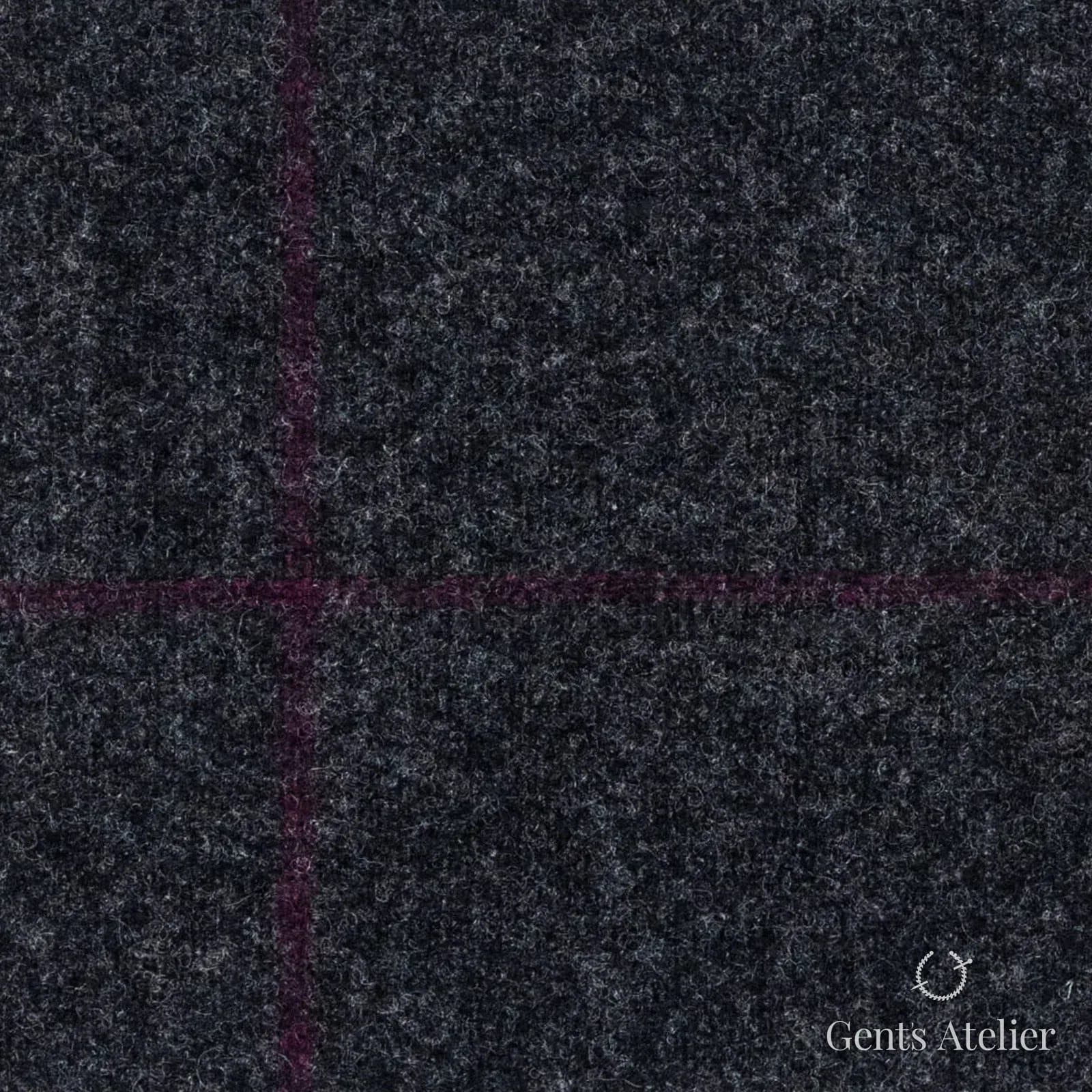 Костюмная ткань Marzoni 641 - 172 / 1000 — Серый / Pansy, оконная клетка, 100% шерсть