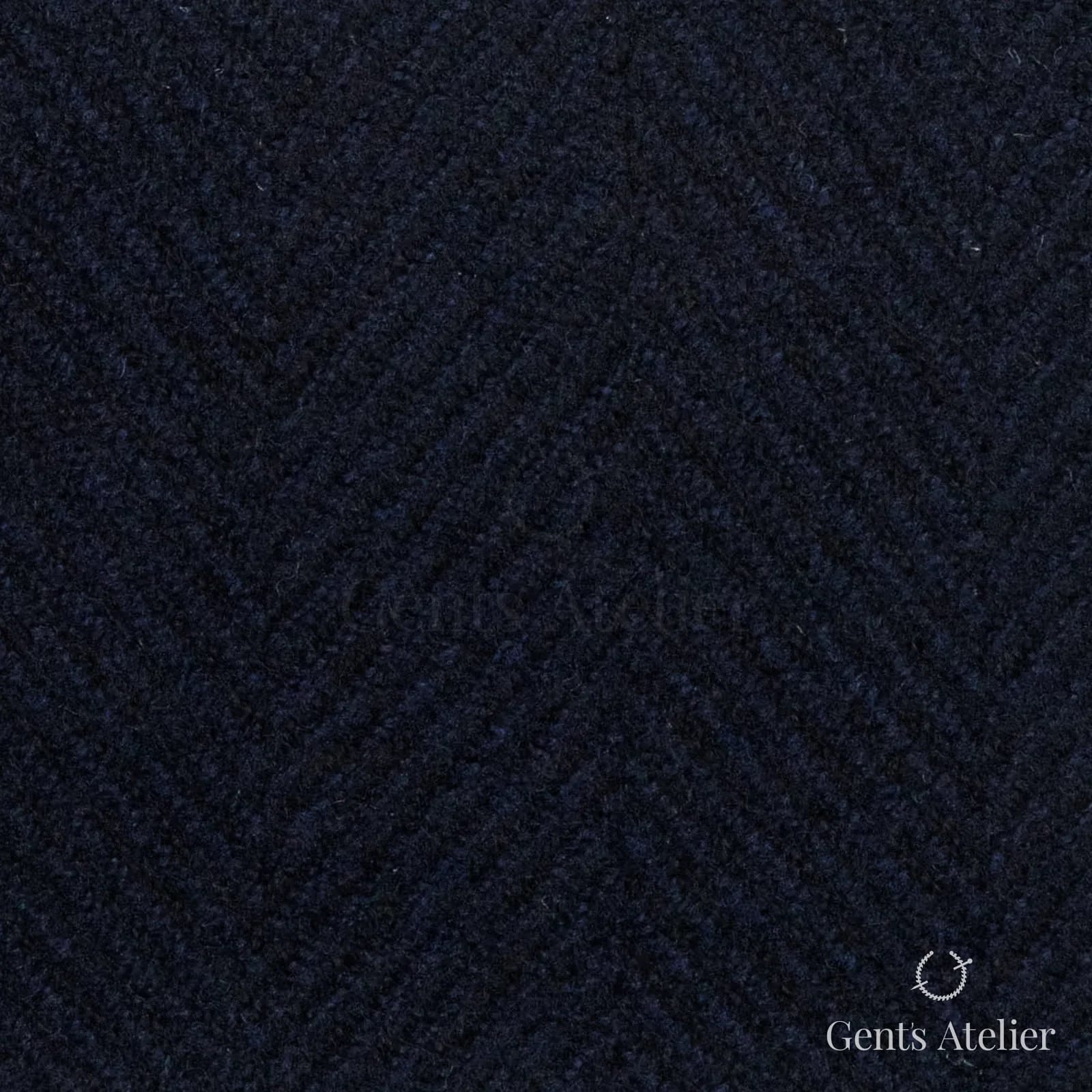 Костюмная ткань Marzoni 662 - 022 / 2200 — Тёмно-синий, ёлочка, 90% шерсть, 10% кашемир