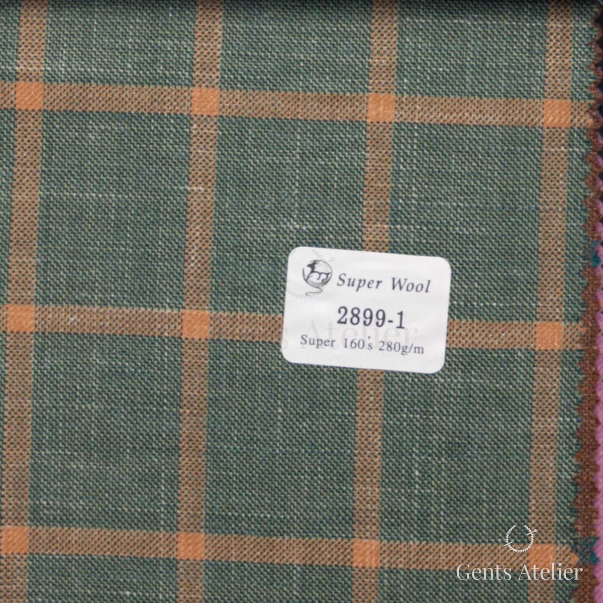 Образец ткани Gent's Colors 2899-1 с этикеткой, серый