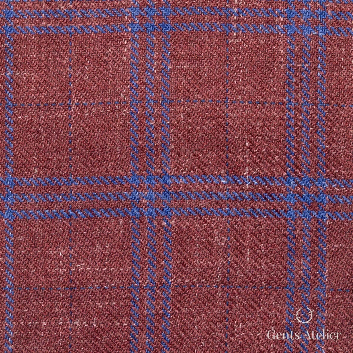 Костюм из Gent's Colors 2699-13 — бордовый, Шерсть, лён, шёлк