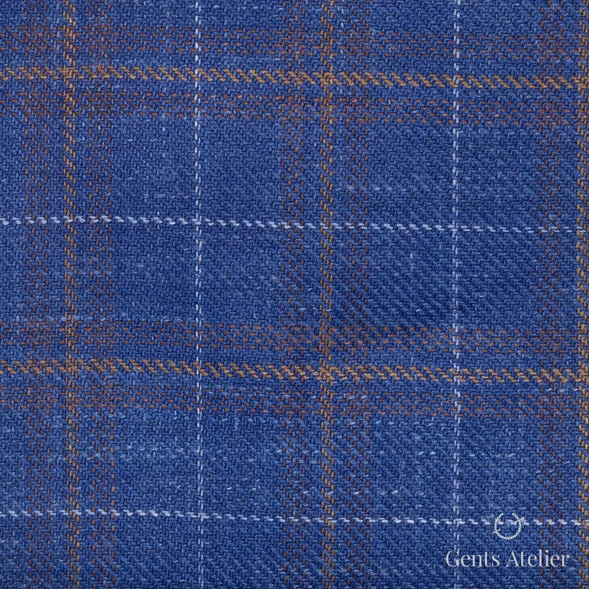 Костюм из Gent's Colors 2699-15 — синий, Шерсть, лён, шёлк