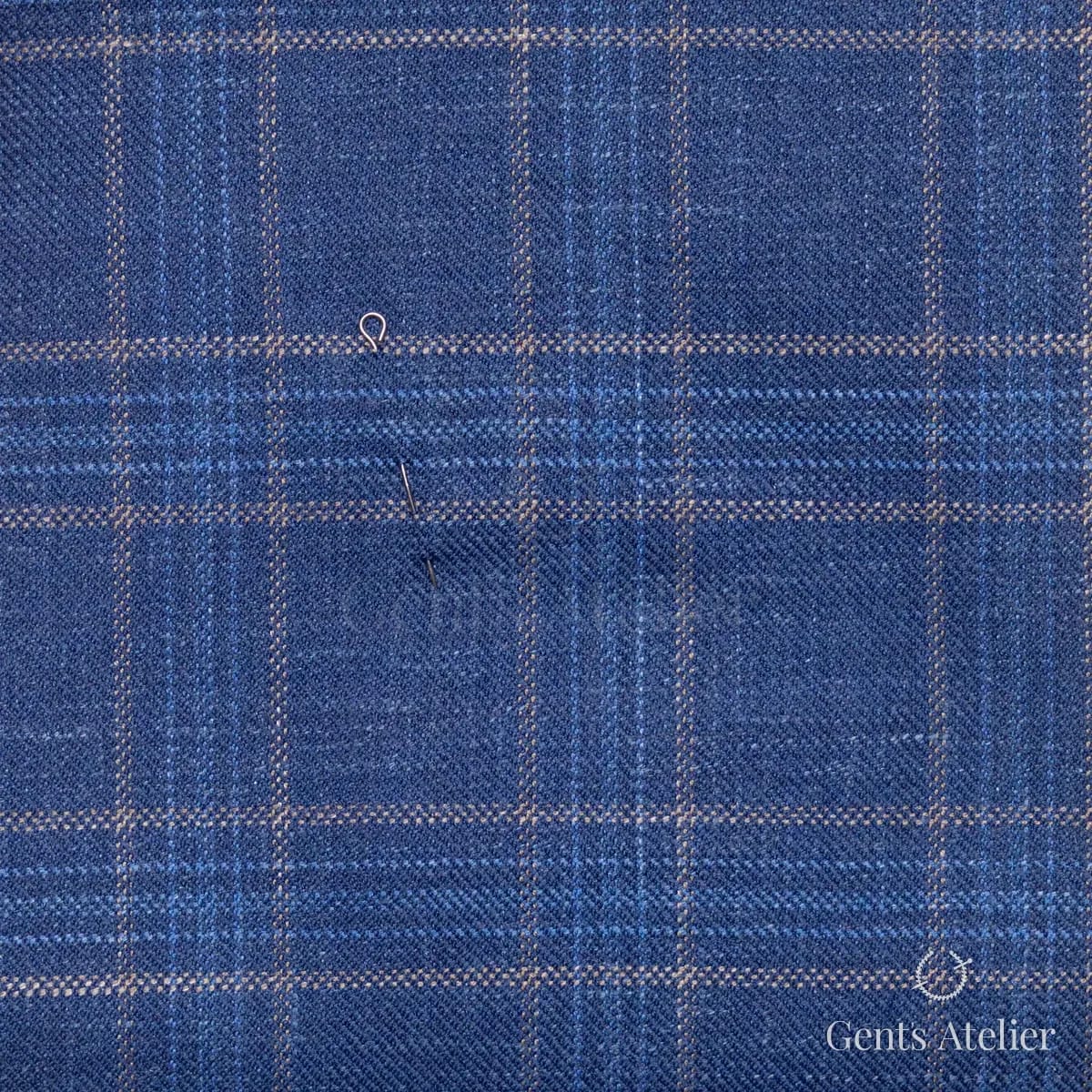 Костюм из Gent's Colors 2699-26 — синий, Шерсть, лён, шёлк