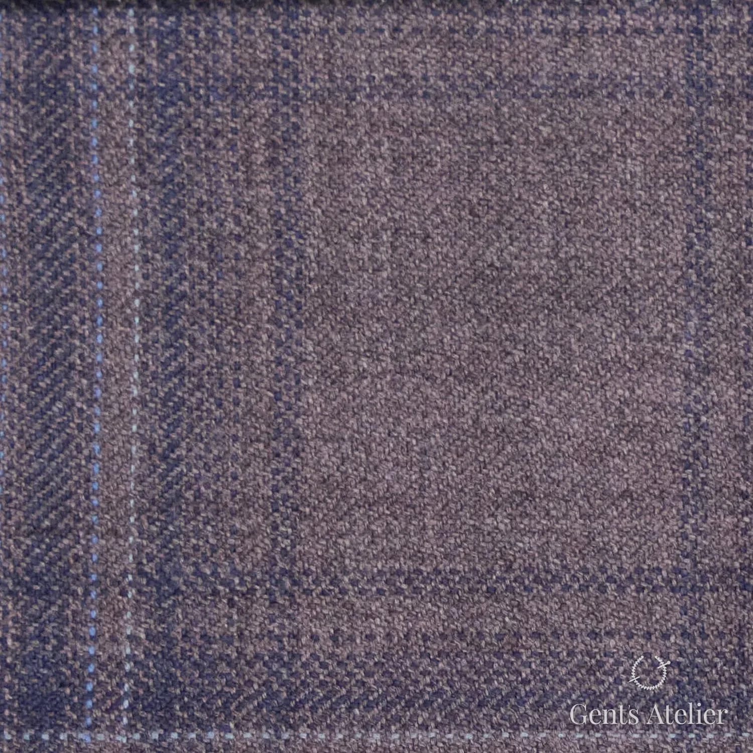Костюм из Reda TTR3611 — лилово-серая клетка, 100% Шерсть