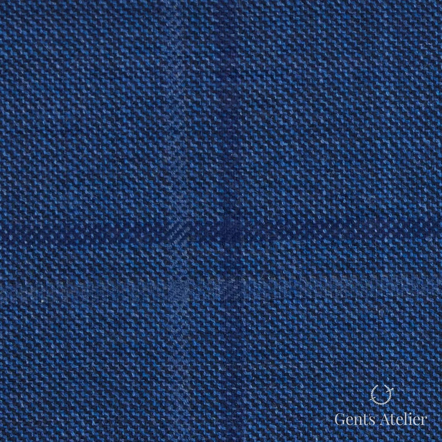 Костюм из Reda TTR2591 — ярко-синий с клеткой, 100% Шерсть