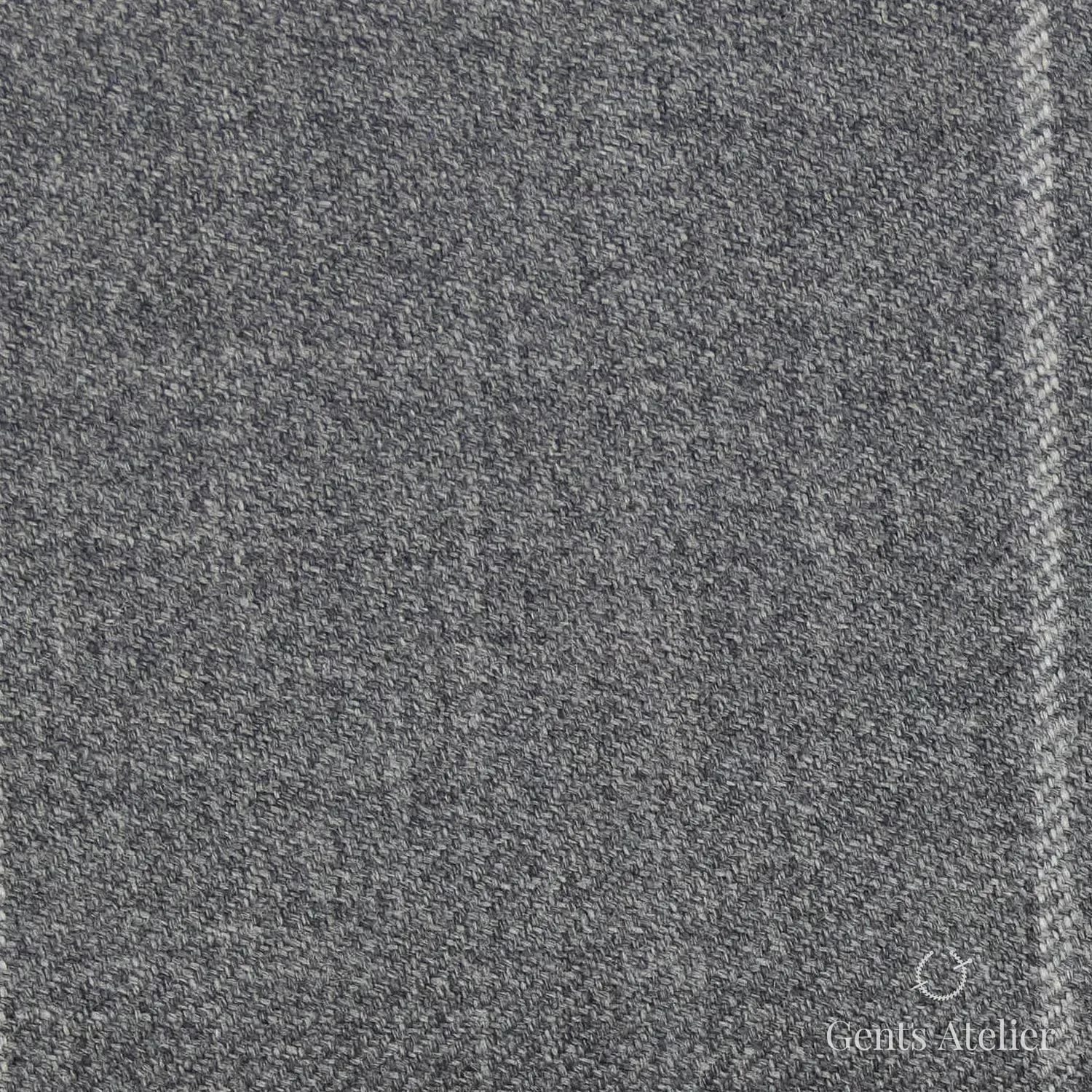 Костюм из Vitale Barberis Canonico TTV2133 — средне-серый виндоупейн, 100% Шерсть