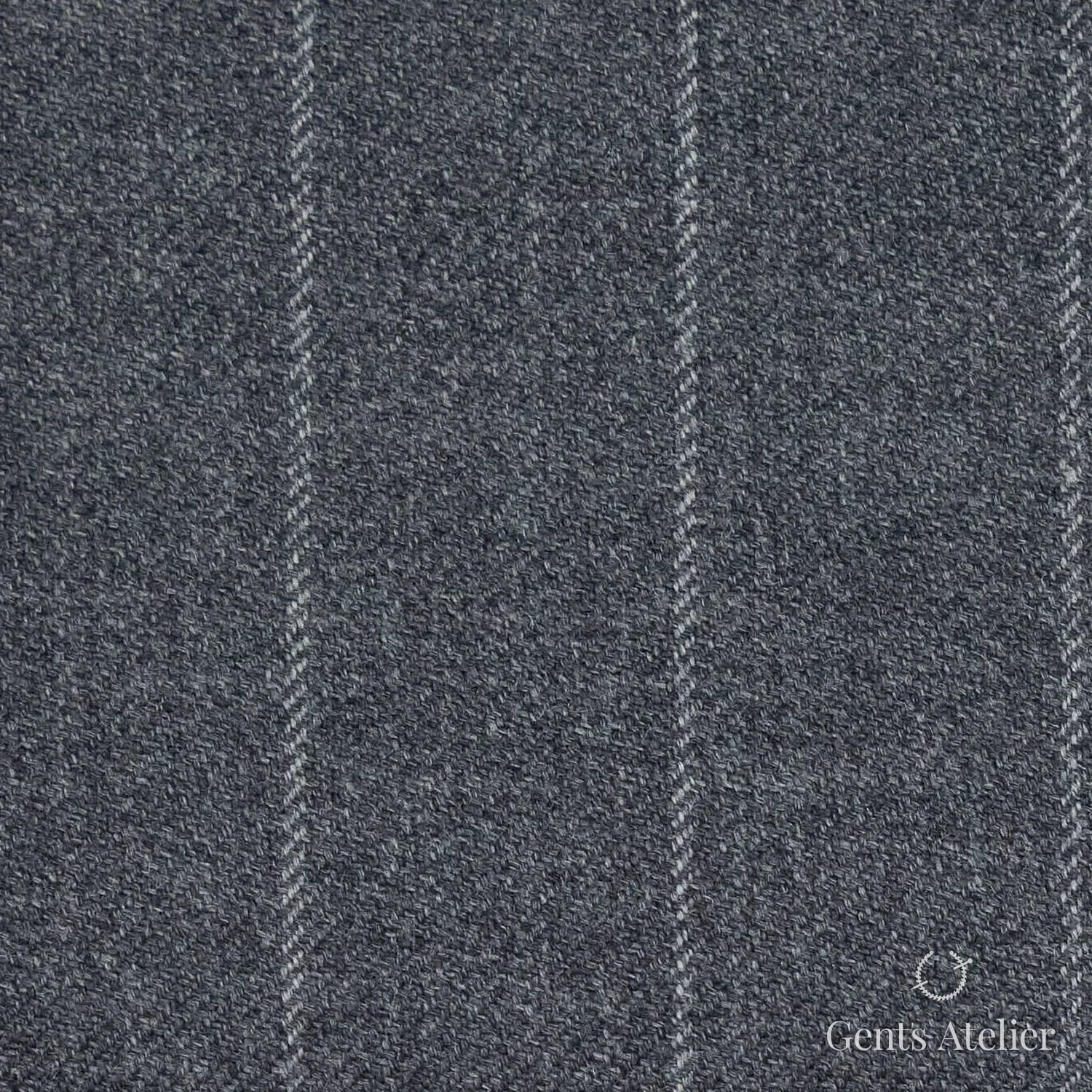 Костюм из Vitale Barberis Canonico TTV2604 — серый с меловой полоской, 100% Шерсть