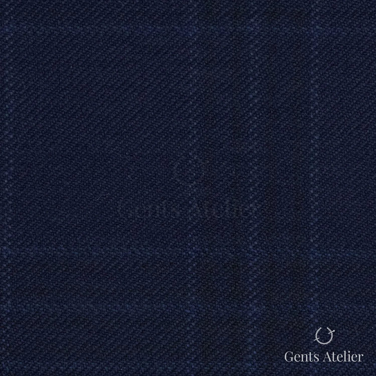 Костюм из Vitale Barberis Canonico TTV2615 — тёмно-синий виндоупейн, 100% Шерсть