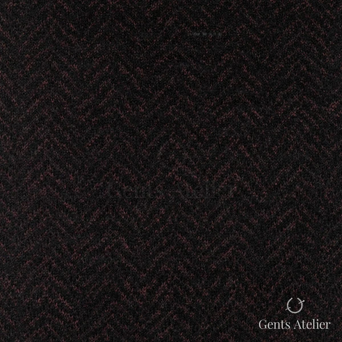 Пальто из Soft Coats and Knits TRC4235 — чёрный с тёмно-красным зигзагом, 63.2% Полиэстер, 21.1% Шерсть, 15.7% Вискоза