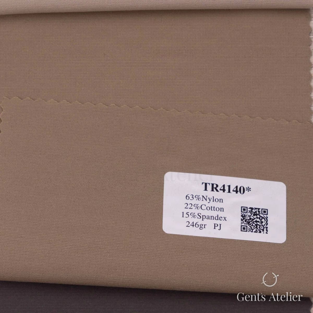 Образец ткани Soft Coats and Knits TR4140 с этикеткой, песочно-коричневый (кэмел)