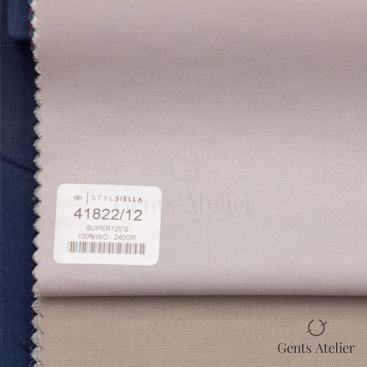Образец ткани Stylbiella 41822/12 с этикеткой, розовый