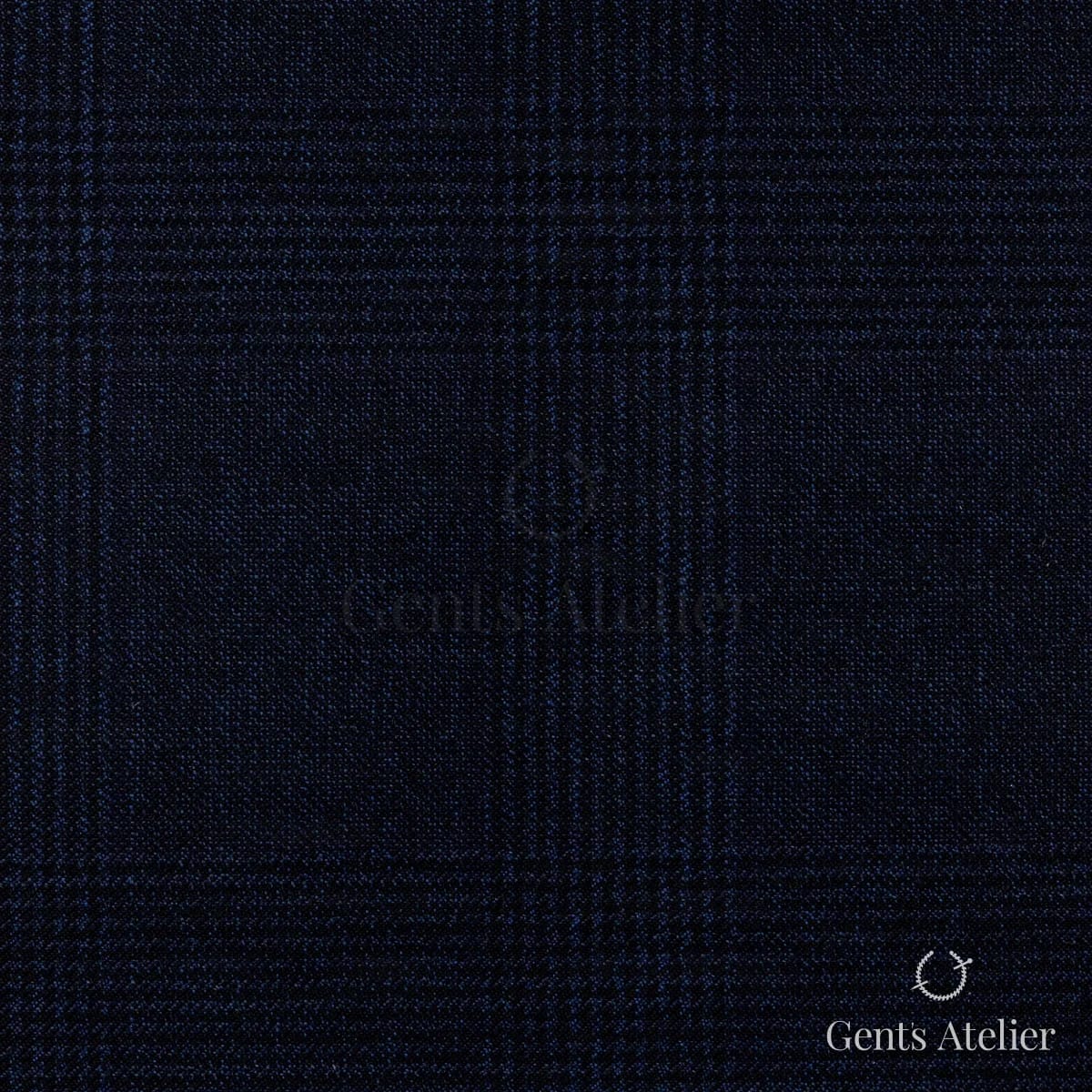 Костюм из Stylbiella 34783 — тёмно-синий в оконную клетку тон в тон, 100%WO