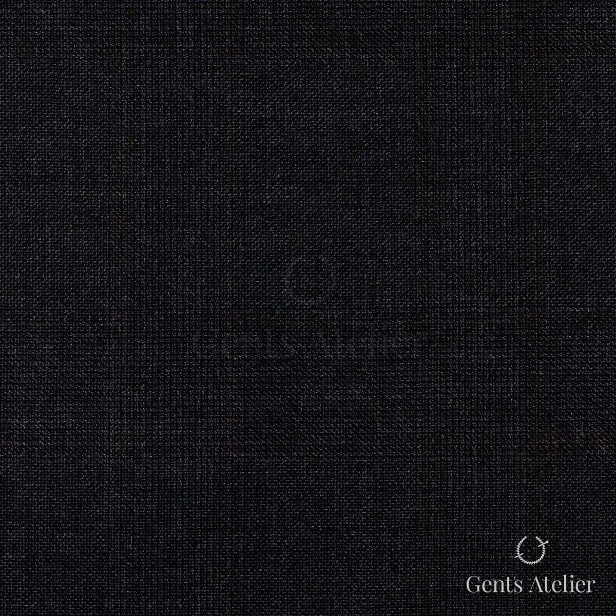 Костюм из Stylbiella 34788 — тёмно-синий меланж, почти чёрный, однотонный, 100%WO