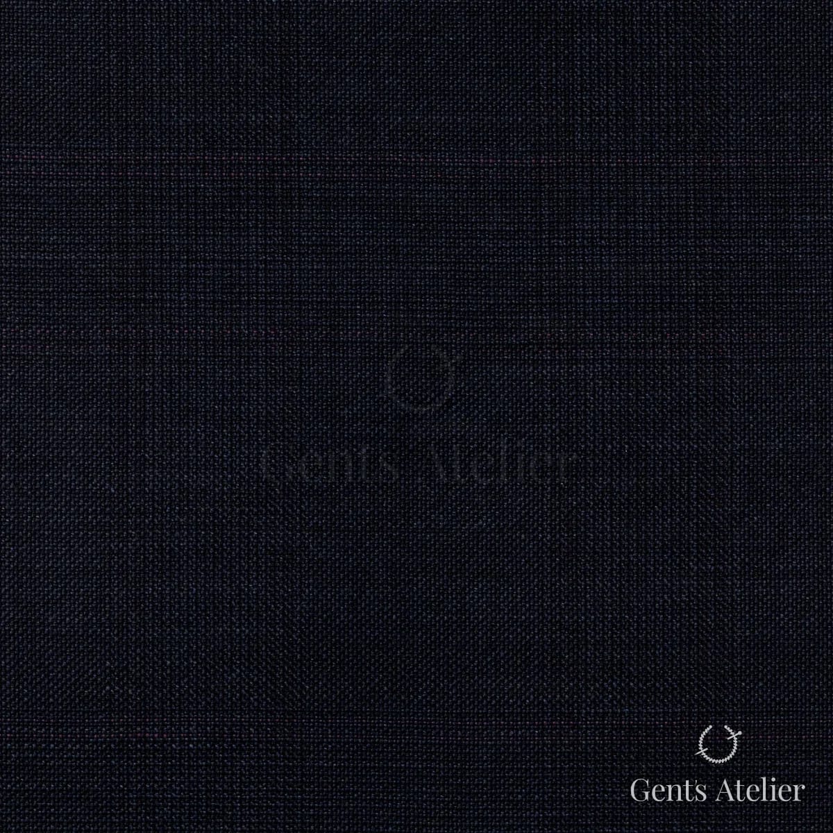 Костюм из Stylbiella 34789 — тёмно-синий в тонкую бордовую полоску, 100%WO