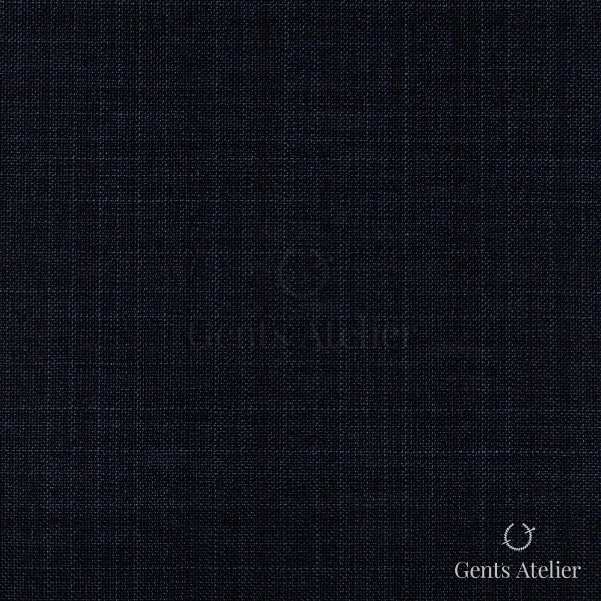 Костюм из Stylbiella 34800 — тёмно-синий, почти однотонный, с едва различимой оконной клеткой, 100%WO