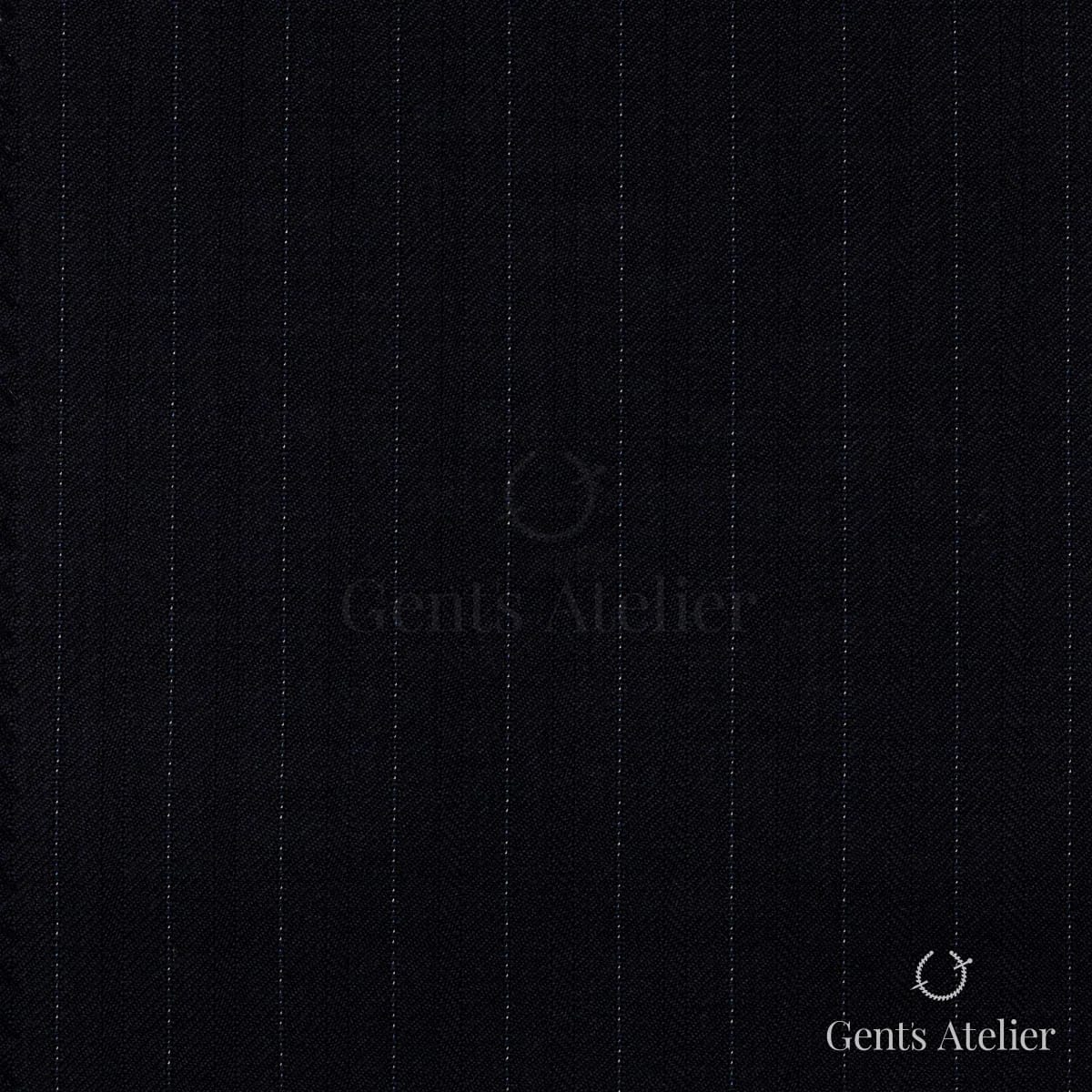Костюм из Stylbiella 34810 — тёмно-синий в тонкую полоску, 100%WO