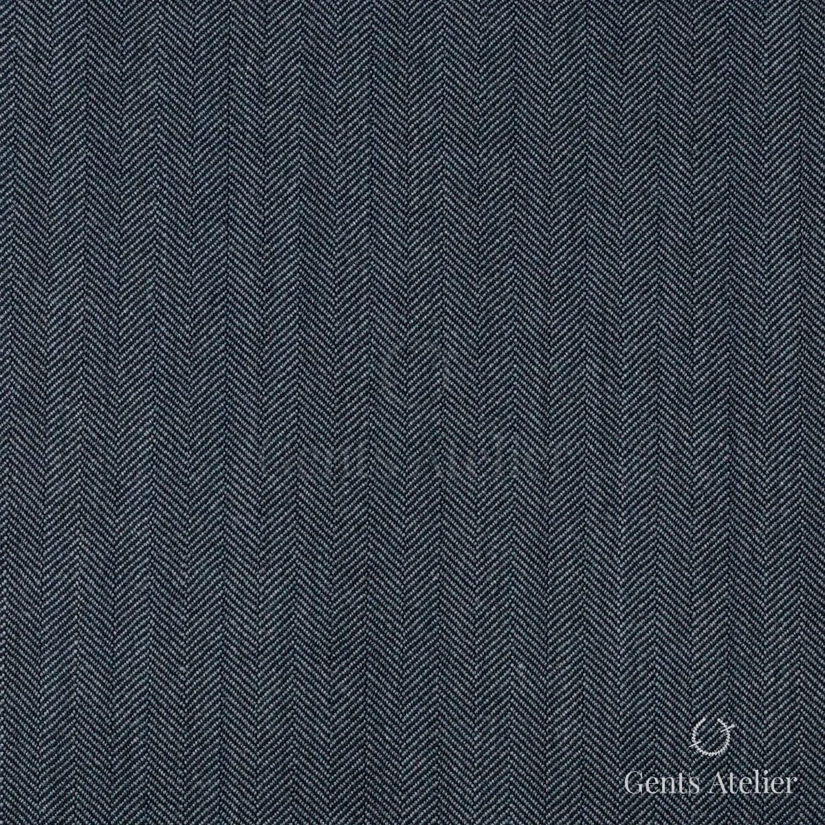 Костюм из Stylbiella 34821 — тёмно-синий меланж, ёлочка, 100%WO