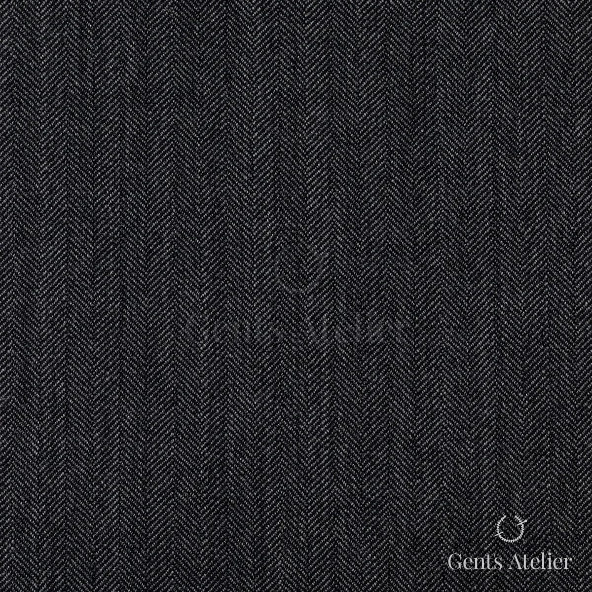 Костюм из Stylbiella 34823 — антрацитовый (тёмно-серый) меланж, ёлочка, 100%WO