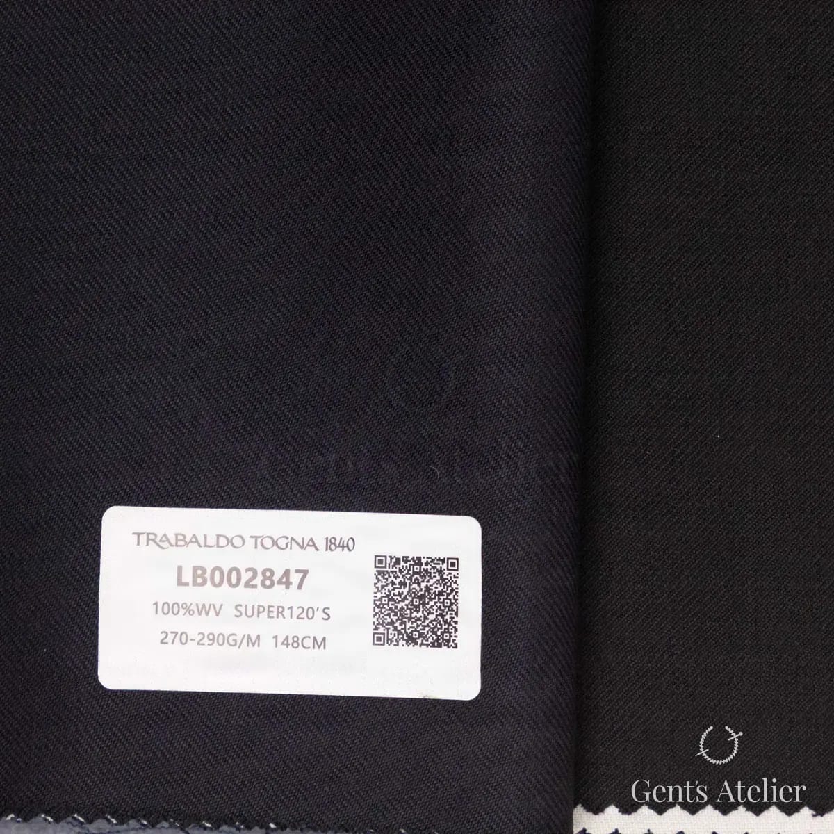 Образец ткани Trabaldo Togna LB002847 с этикеткой, антрацит
