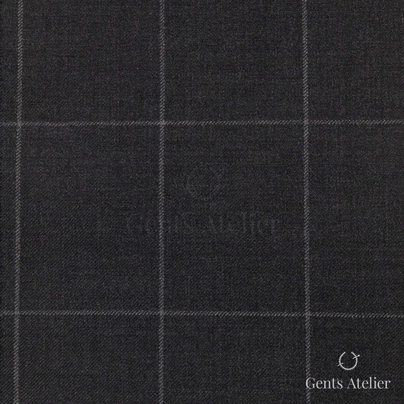 Костюм из Vitale Barberis Canonico 1230004 — тёмно-серый, 100% Шерсть