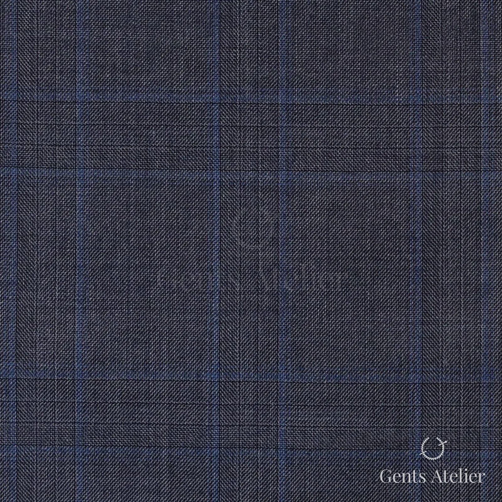 Костюм из Vitale Barberis Canonico 1260004 — тёмно-синий меланж, 100% Шерсть